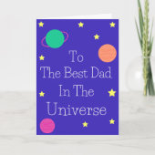 Der beste Vater im Universum Karte (Vorderseite)