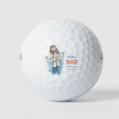Der beste Vater in den World Golf Balls Golfball (Vorderseite)