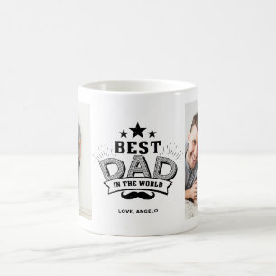 Der beste Vater in der Foto-Collagen-Tasse der Kaffeetasse