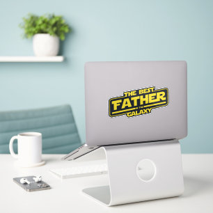 Der beste Vater in der Galaxy Väter Tag Geschenk Aufkleber