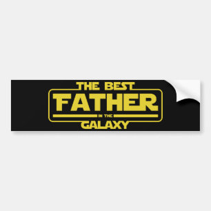 Der beste Vater in der Galaxy Väter Tag Geschenk Autoaufkleber