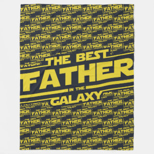 Der beste Vater in der Galaxy Väter Tag Geschenk Fleecedecke