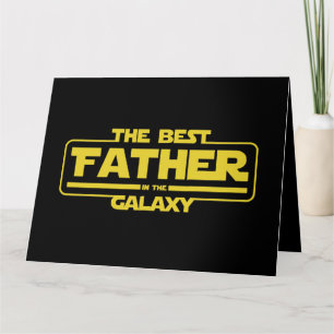 Der beste Vater in der Galaxy Väter Tag Geschenk Karte