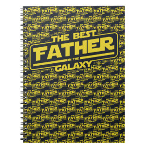 Der beste Vater in der Galaxy Väter Tag Geschenk Notizblock