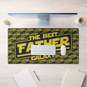 Der beste Vater in der Galaxy Väter Tag Geschenk Schreibtischunterlage