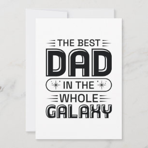 Der beste Vater in der ganzen Galaxie Dankeskarte