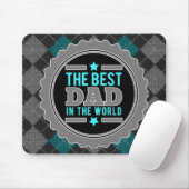 Der beste Vater in der Raute der Welt Gemustert Mousepad (Mit Mouse)