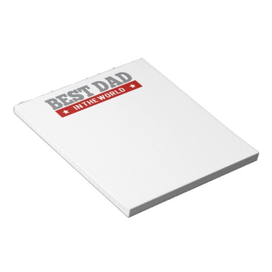 Der beste Vater in der Raute der Welt Gemustert Notizblock (angewinkelt)