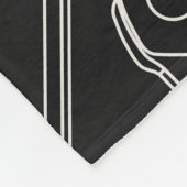Der beste Vater in der Spielskizze Schwarz Groß Fleecedecke (Ecke)