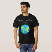 🌍 "Der beste Vater in der... Welt! 👑 | Premium F T-Shirt (Vorne ganz)