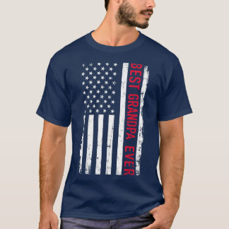 Der beste Vater je amerikanischer Flagge Patriotis T-Shirt