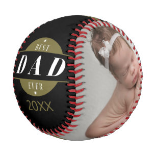 Der beste VATER je Custom Foto Vathage Day Baseball