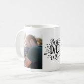 Der beste Vater je Custom Foto Vathage Day Kaffeetasse (Vorderseite Links)