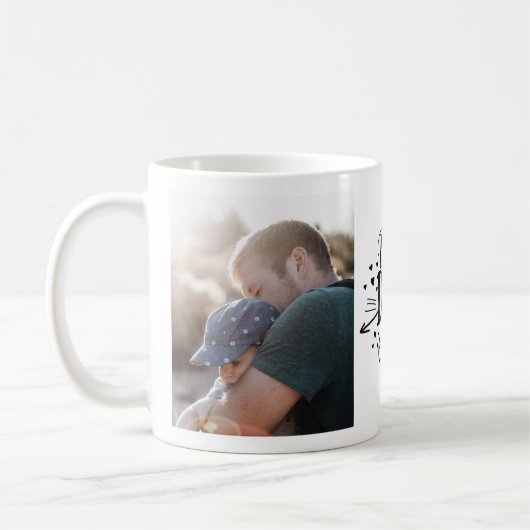 Der beste Vater je Custom Foto Vathage Day Kaffeetasse (Links)