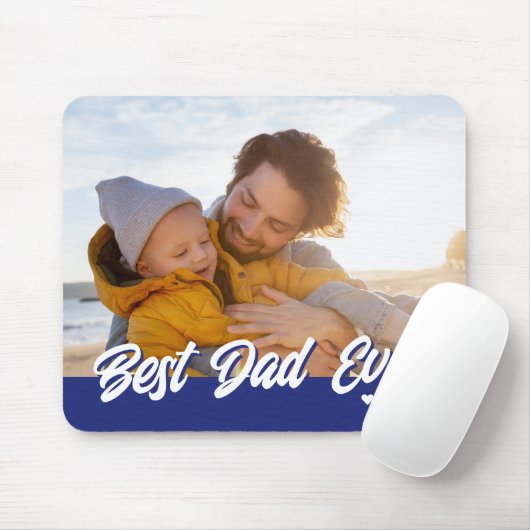 Der beste Vater je Custom Foto Vathage Day Mousepad (Mit Mouse)