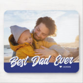 Der beste Vater je Custom Foto Vathage Day Mousepad (Vorne)