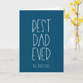 Der beste Vater je Funny Vatertag Karte (Gelbe Blume)