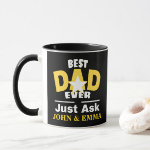 Der beste Vater je Juste Frage... / Anpassen Tasse