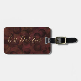 Der beste Vater je Kaffee Brown Einzigartigkeit Va Gepäckanhänger