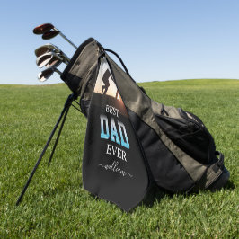 Der beste Vater je nach Foto Vatertag Golfhandtuch