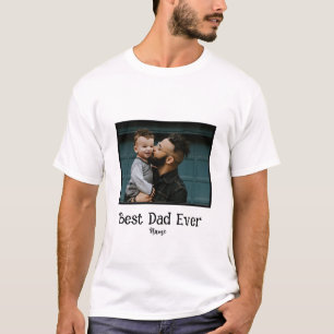 Der beste Vater je nach Foto Vatertag T-Shirt