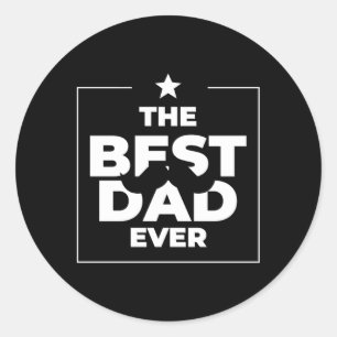 Der beste Vater je Papa, Großvater Runder Aufkleber