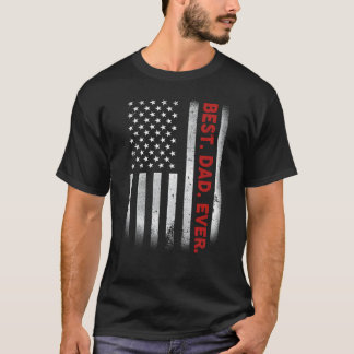 Der beste Vater je Tag der amerikanischen Flagge T-Shirt