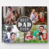 Der beste Vater je Vatertag 4 Foto Fotoplatte (Vorderseite)