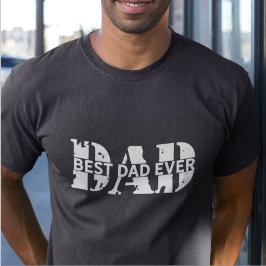 Der beste Vater je Vatertag CHARCOAL MODERN TYP T-Shirt