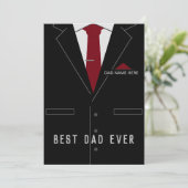 Der beste VATER je Vatertag, eigener Text / Name (Stehend Vorderseite)