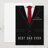 Der beste VATER je Vatertag, eigener Text / Name (Vorne/Hinten)