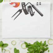 Der beste Vater je Vatertag Individuelle Name Geschirrtuch (Gefaltet)