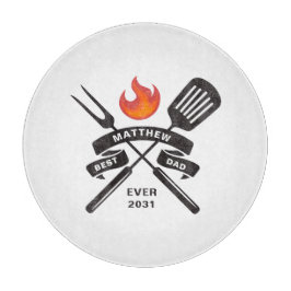 Der beste Vater je Vatertag Individuelle Name Schneidebrett