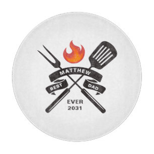 Der beste Vater je Vatertag Individuelle Name Schneidebrett