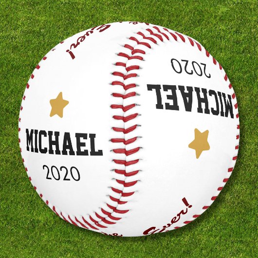 Der beste Vater je Vatertag Name Baseball