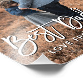 Der beste Vater je Vatertag Personalisiert Fotodruck (Ecke)