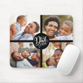 Der beste Vater je Vier-Foto-Maus-Pad Mousepad (Mit Mouse)