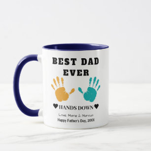 Der beste Vater macht die Tasse des Vaters am Tag