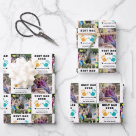 Der beste Vater macht sich den Geburtstag glücklic Geschenkpapier Set