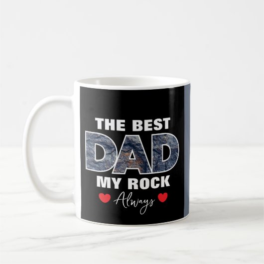 "Der beste Vater meiner Rock-Liebe immer" Grafik Kaffeetasse (Links)