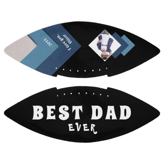 Der beste Vater Modernes geometrisches Foto Vatert Football (Paneele)