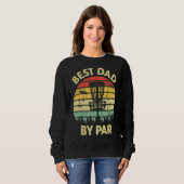 Der beste Vater per Par Disk Golf Golfer Player Va Sweatshirt (Vorne ganz)