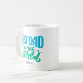 Der beste Vater Retro Vatertag Kaffeetasse (Vorderseite Links)