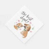Der beste Vater Serviette (Ecke)