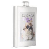 Der beste Vater Shih Tzu Nicht niedlich lustiges H Flachmann (Rechts)