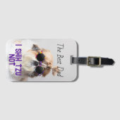 Der beste Vater Shih Tzu Nicht niedlich lustiges H Gepäckanhänger (Vorderseite (Horizontal))