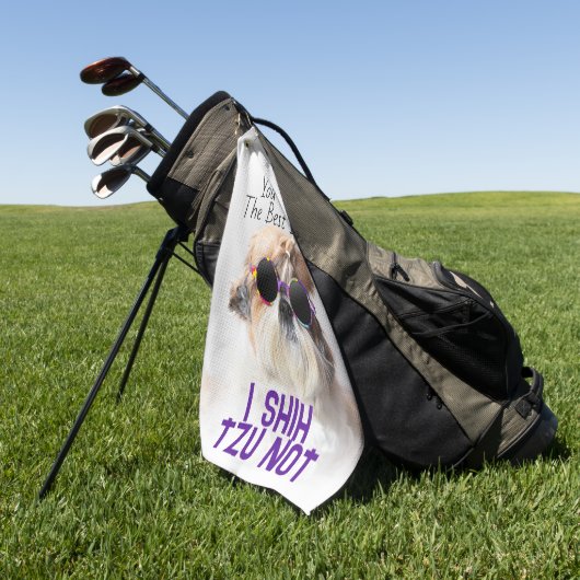 Der beste Vater Shih Tzu Nicht niedlich lustiges H Golfhandtuch (Gras)