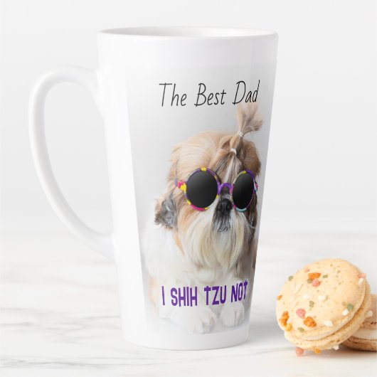 Der beste Vater Shih Tzu Nicht niedlich lustiges H Milchtasse (Beispiel)