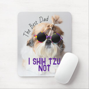 Der beste Vater Shih Tzu Nicht niedlich lustiges H Mousepad