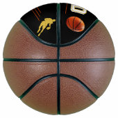 Der beste Vater Silhouette Pater Keepake Basketball (Rechts)